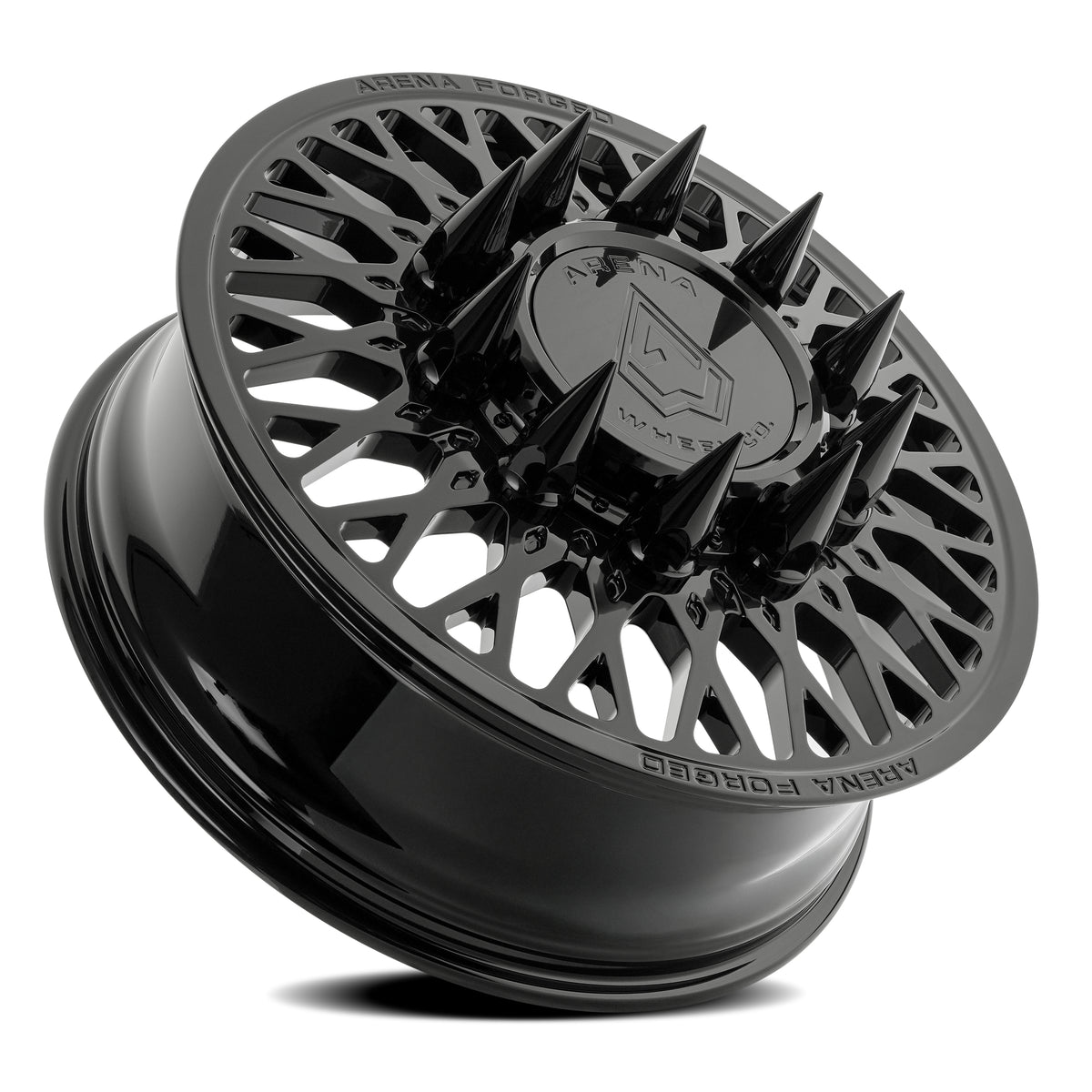 Arena Forged Dually Stealth 24X8.25 +100 Gloss Black (Front)
