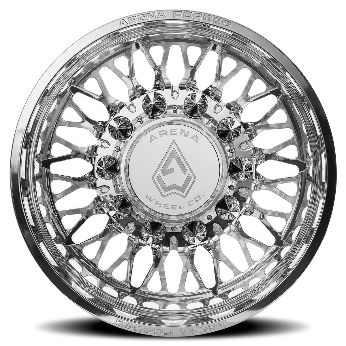 Arena Forged Dually Stealth 24X8.25 -235 Polished Milled (Outer)