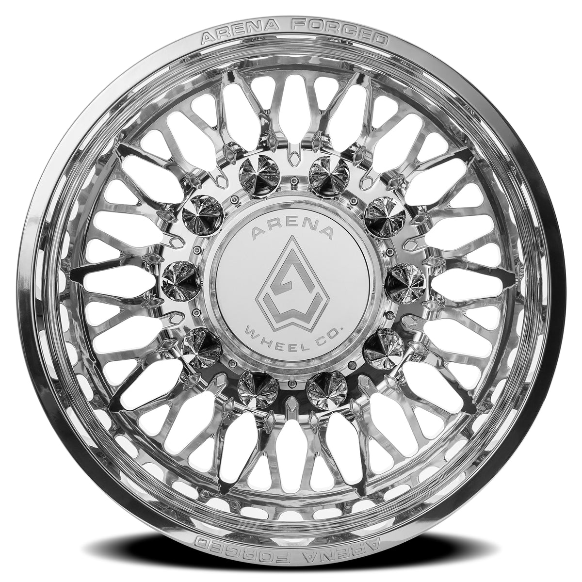 Arena Forged Dually Stealth 24X8.25 -235 Polished Milled (Outer)