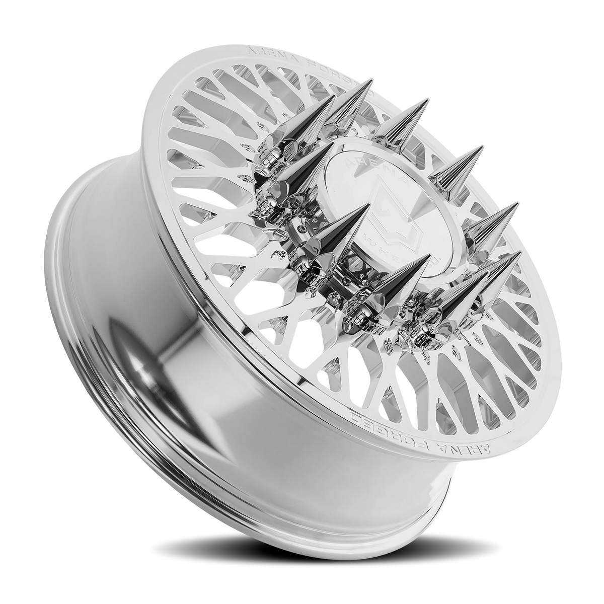 Arena Forged Dually Stealth 24X8.25 +100 Polished Milled (Front)