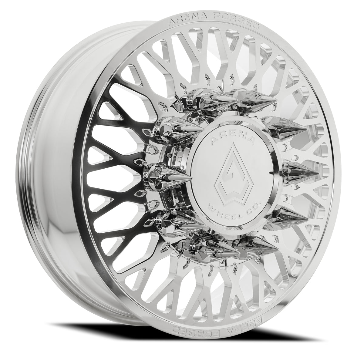 Arena Forged Dually Stealth 24X8.25 +100 Polished Milled (Front)