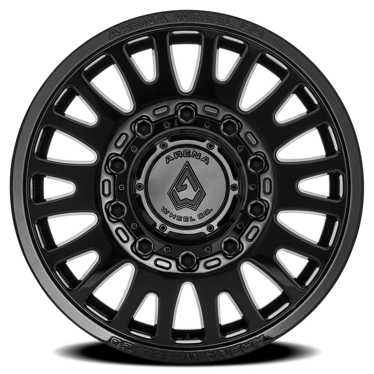 Arena Dually Sultan 22X8.25 +100 Gloss Black (Front)