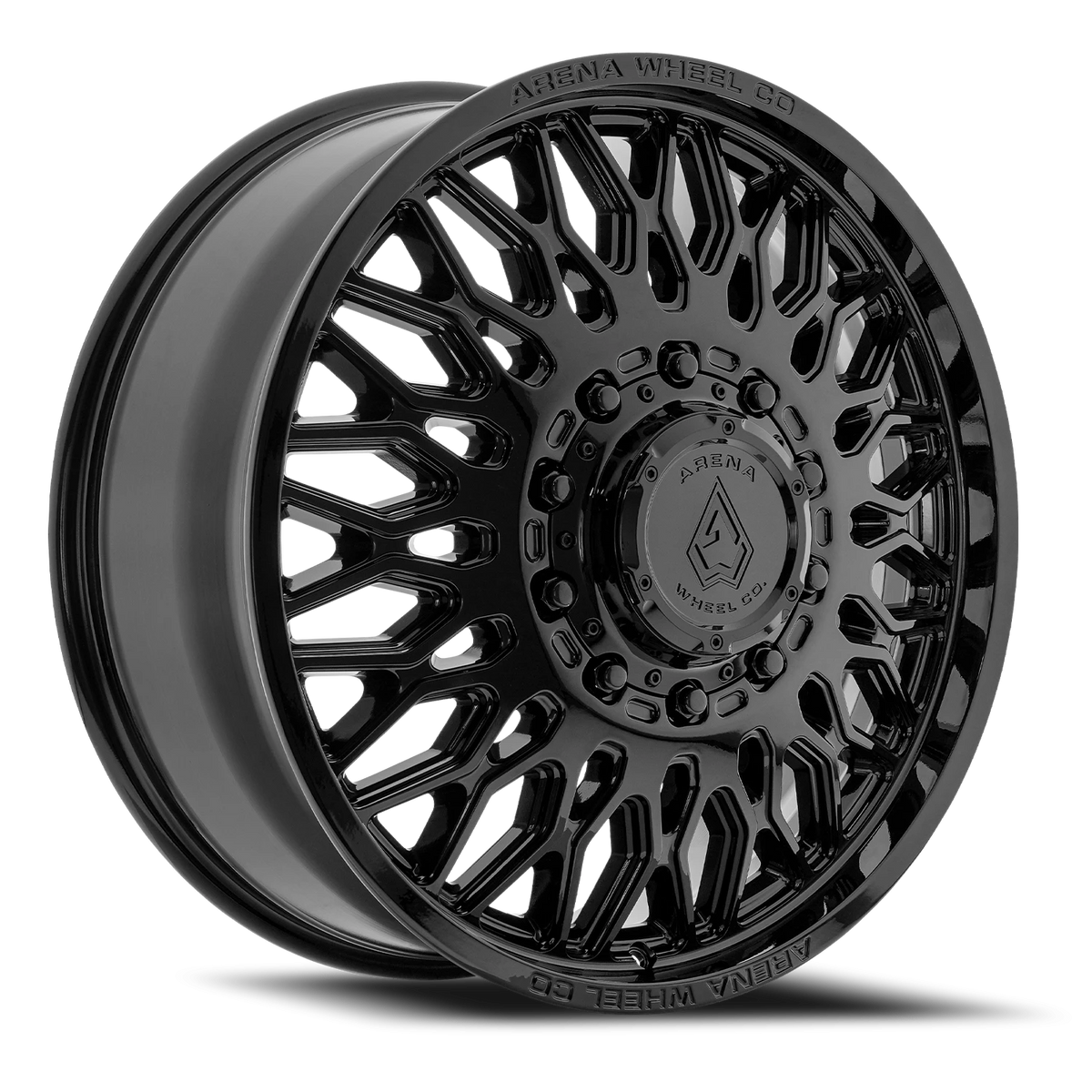 Arena Dually Valkyrie 22X8.25 +100 Gloss Black (Front)