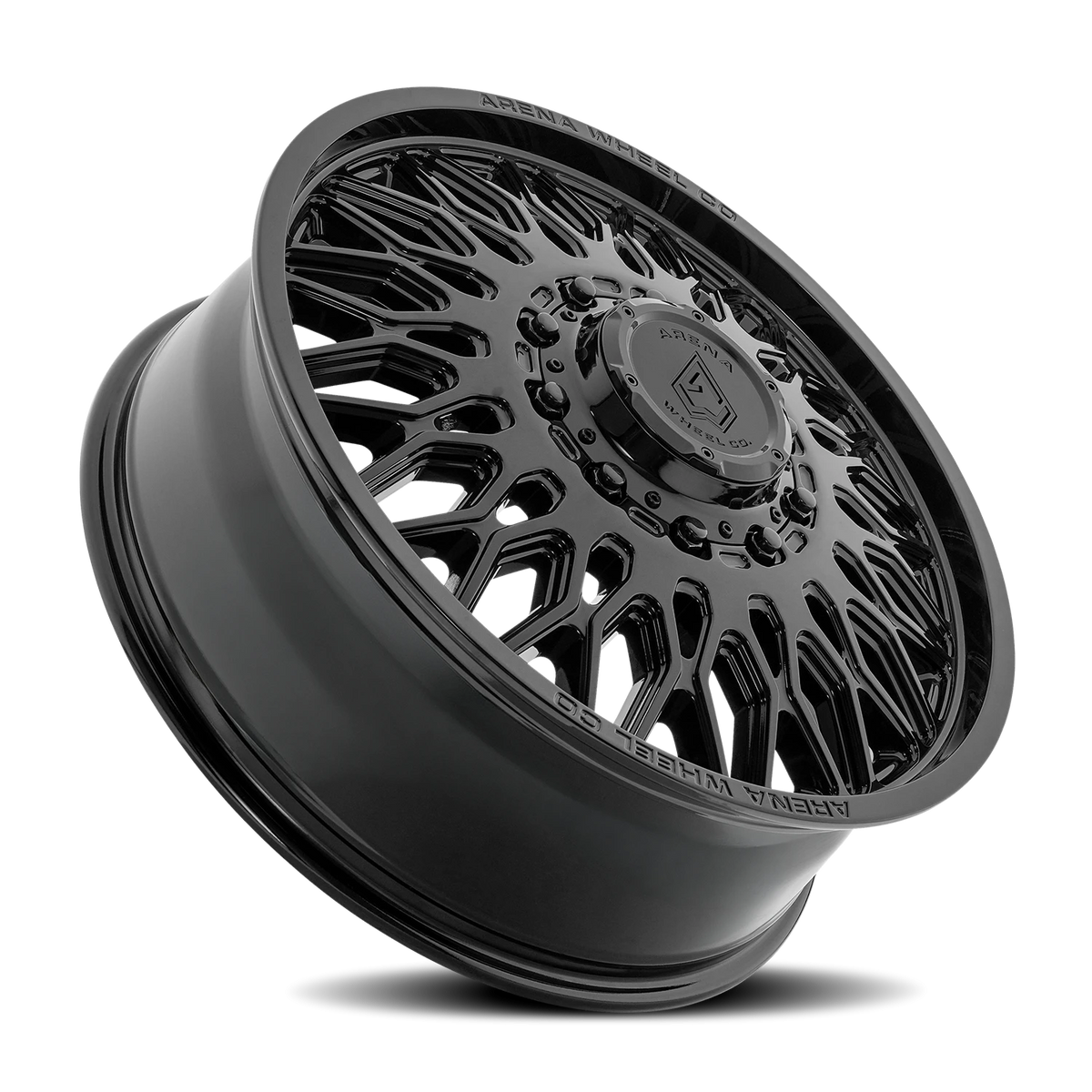Arena Dually Valkyrie 22X8.25 +100 Gloss Black (Front)