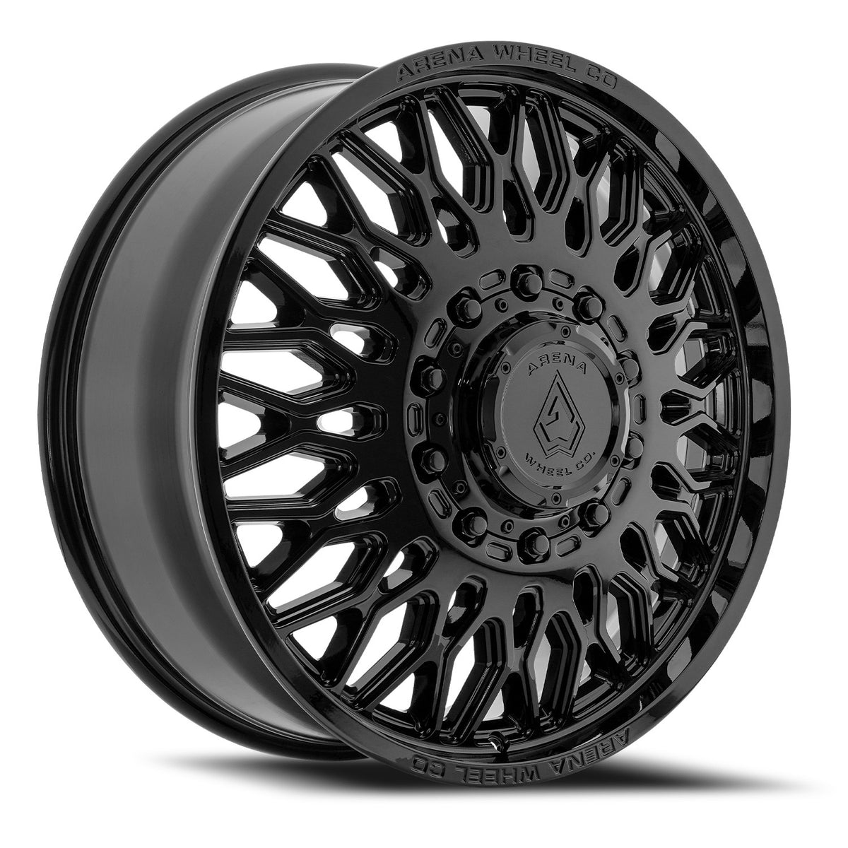 Arena Dually Valkyrie 22X8.25 +100 Gloss Black (Front)