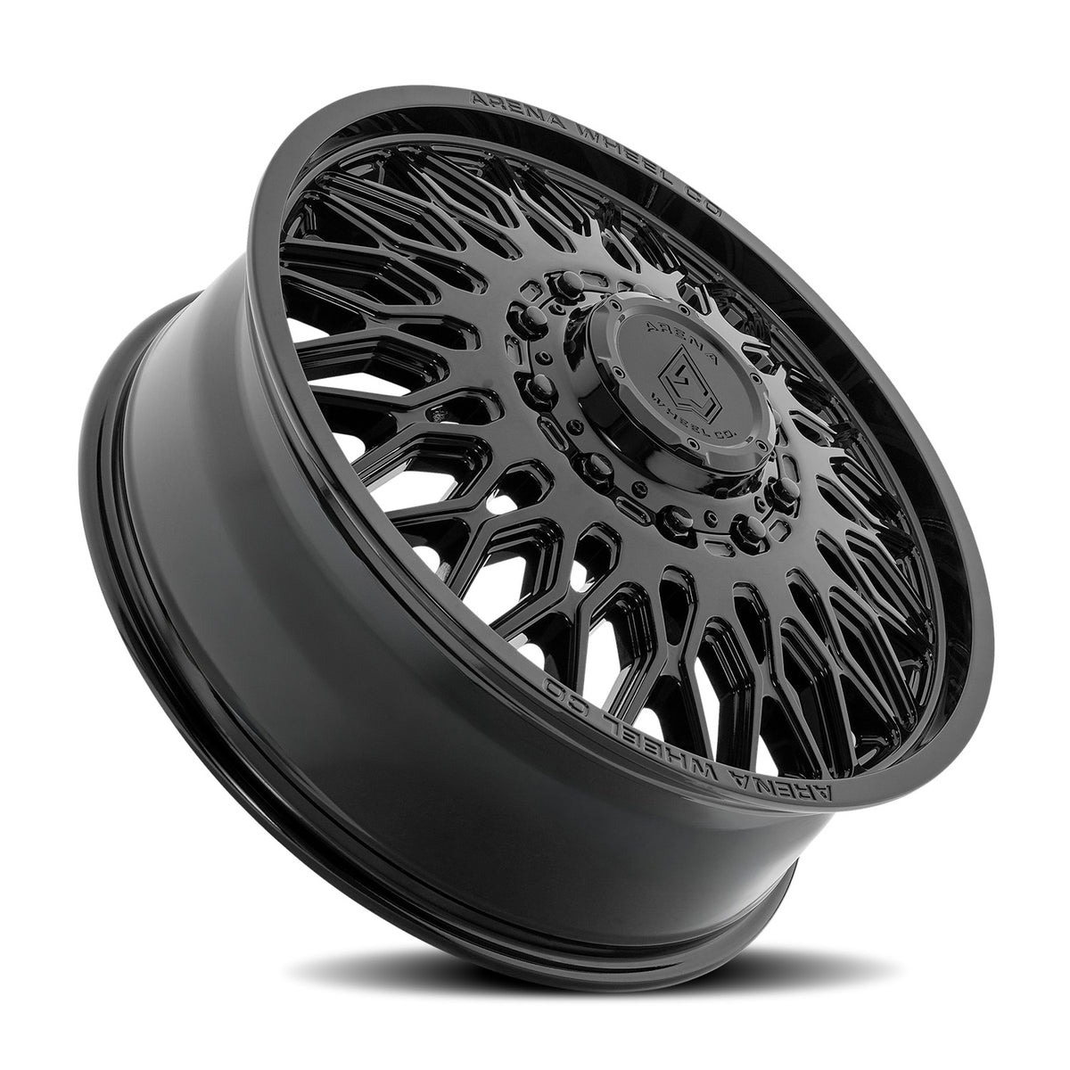 Arena Dually Valkyrie 22X8.25 +100 Gloss Black (Front)
