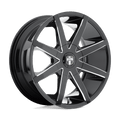 Dub 1Pc S109 Push 22X9.5 +10 Gloss Black Milled
