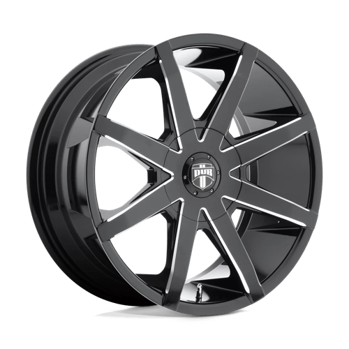 Dub 1Pc S109 Push 20X8.5 +10 Gloss Black Milled