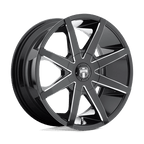 Dub 1Pc S109 Push 22X9.5 +30 Gloss Black Milled