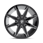 Dub 1Pc S109 Push 22X9.5 +30 Gloss Black Milled