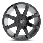Dub 1Pc S110 Push 22X9.5 +20 Gloss Black