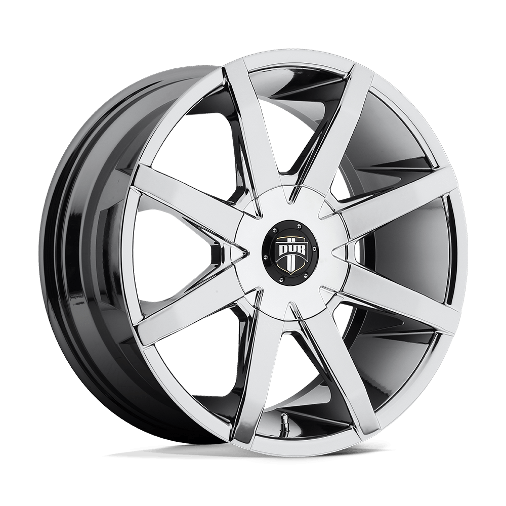 Dub 1Pc S111 Push 24X9.5 +25 Chrome