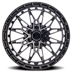 Arena Empire 20X9 +0 Satin Black W/ Gloss Black Lip