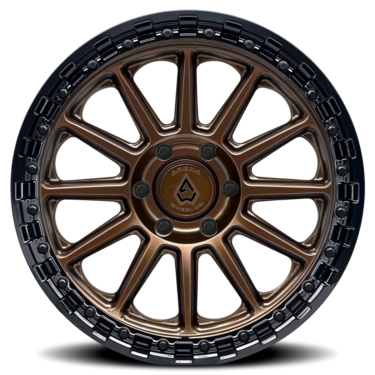 Arena Enduro 20X9 +0 Smoked Bronze W/ Gloss Black Lip