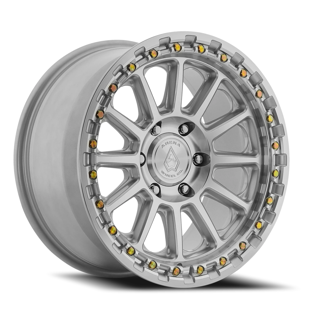 Arena Enduro 17X9 -12 Gloss Silver Machined