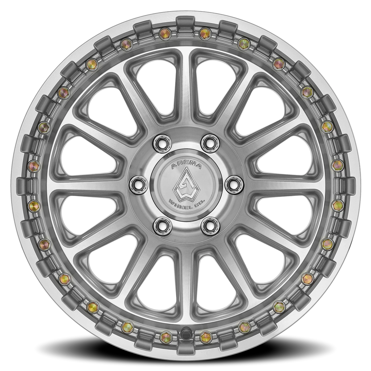 Arena Enduro 17X9 -12 Gloss Silver Machined