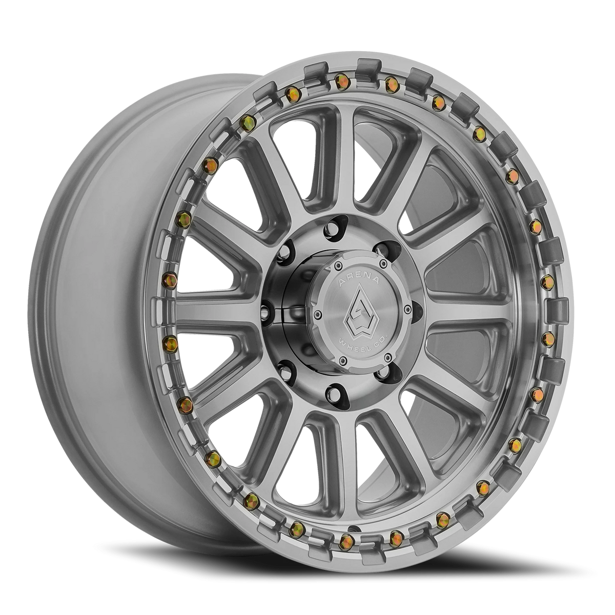 Arena Enduro 20X9 +12 Gloss Silver Machined