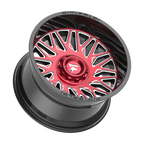Fittipaldi FA07 20X12 -44 Gloss Black Machined Face with Red Tint and Milled Windows