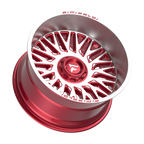 Fittipaldi FA07 22X12 -44 Gloss Red with Machined Face and Lip