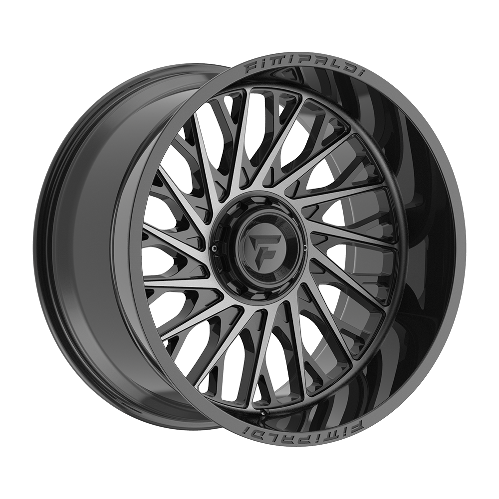 Fittipaldi FA08 22X12 -44 Gloss Black Machined Face with Dark Tint