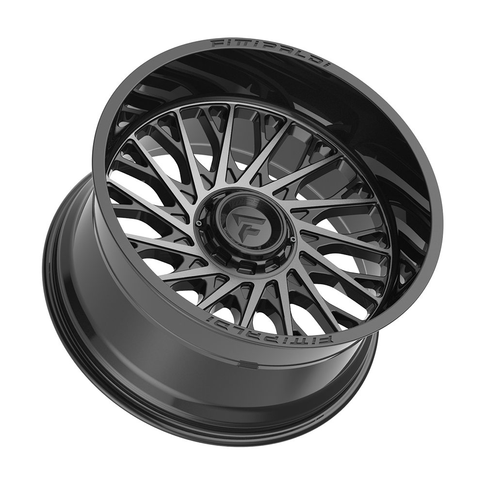 Fittipaldi FA08 22X12 -44 Gloss Black Machined with Dark Tint
