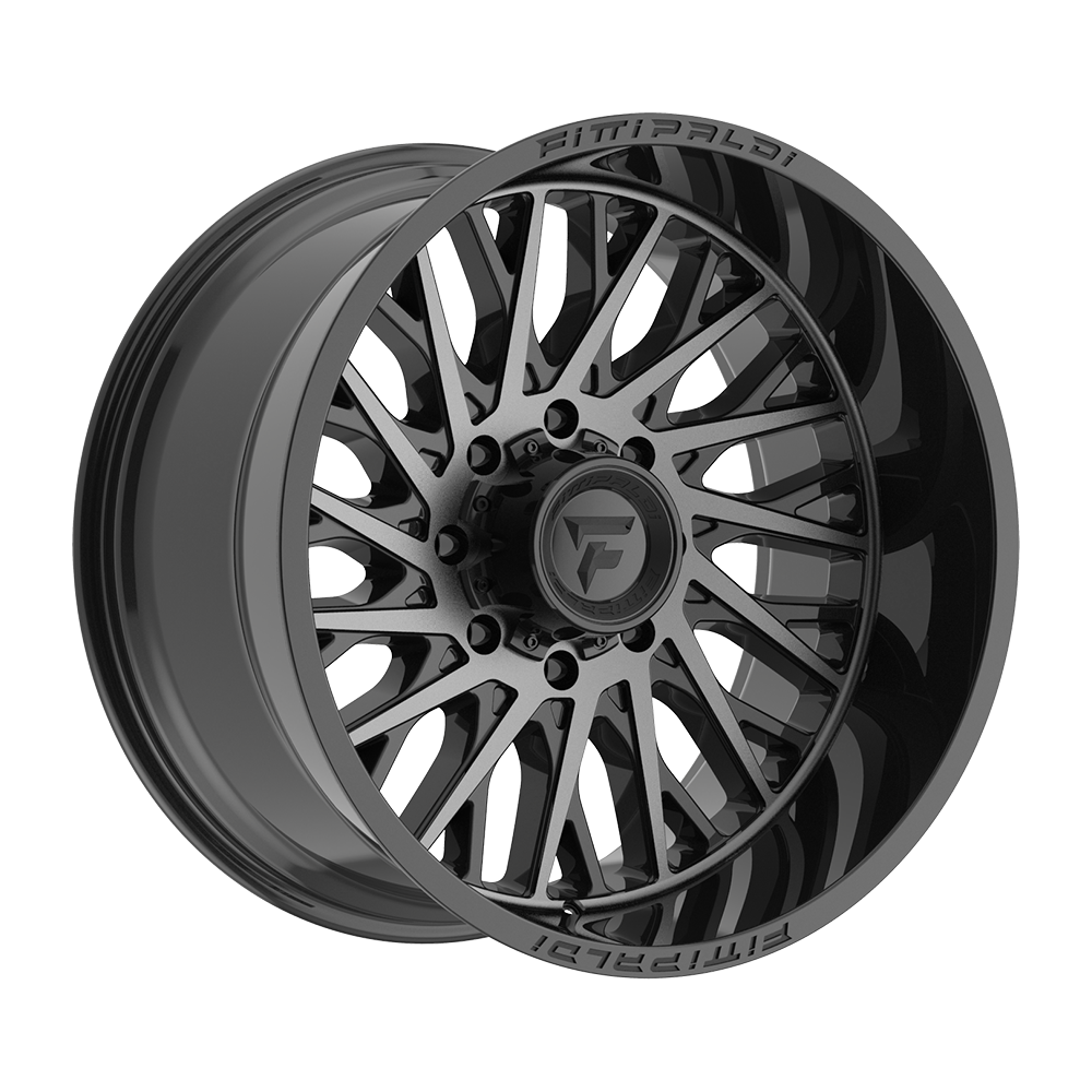 Fittipaldi FA08 22X12 -44 Gloss Black Machined Face with Dark Tint