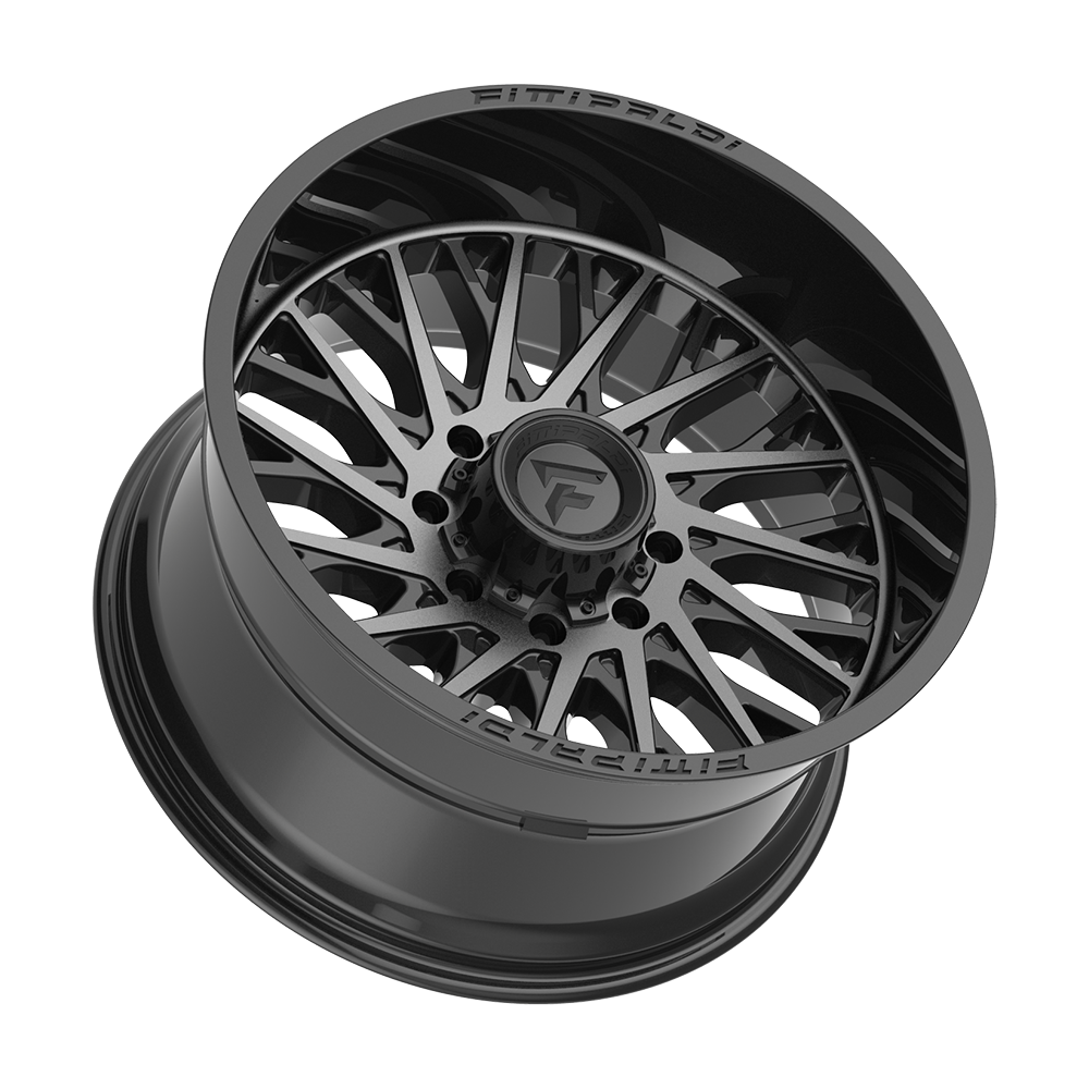 Fittipaldi FA08 22X12 -44 Gloss Black Machined Face with Dark Tint
