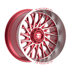 Fittipaldi FA08 22X12 -44 Gloss Red with Machined Face and Lip