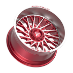Fittipaldi FA08 22X12 -44 Gloss Red with Machined Face and Lip