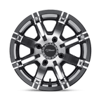 Fairway Alloys Fa119 Aggressor Utv 12X7 -40 Machined Gloss Black