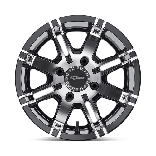 Fairway Alloys Fa119 Aggressor Utv 12X7 -40 Machined Gloss Black