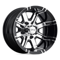 Fairway Alloys Fa119 Aggressor Utv 12X7 -40 Machined Gloss Black