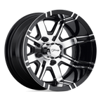 Fairway Alloys Fa119 Aggressor Utv 12X7 -40 Machined Gloss Black