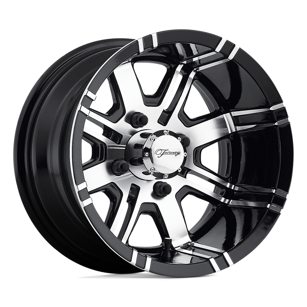 Fairway Alloys Fa119 Aggressor Utv 12X7 -40 Machined Gloss Black
