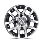 Fairway Alloys Fa121 Illusion Utv 10X7 -25 Machined Gloss Black