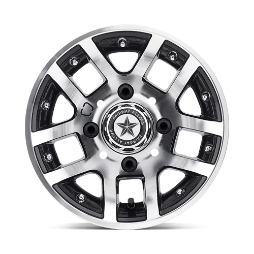 Fairway Alloys Fa121 Illusion Utv 10X7 -25 Machined Gloss Black