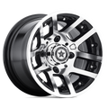 Fairway Alloys Fa121 Illusion Utv 10X7 -25 Machined Gloss Black