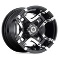 Fairway Alloys Fa123 Prestige Utv 10X7 -25 Gloss Black Machined