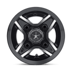 Fairway Alloys Fa127 Divot Utv 8X7 +0 Gloss Black Machined