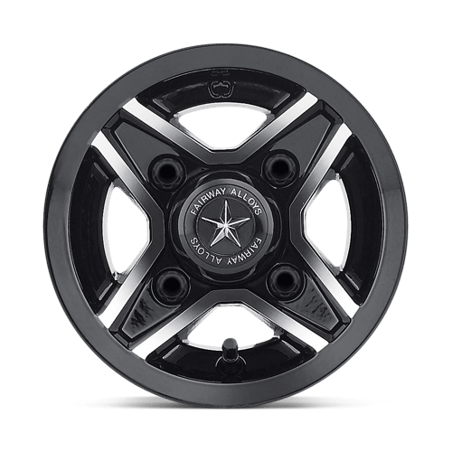 Fairway Alloys Fa127 Divot Utv 8X7 +0 Gloss Black Machined
