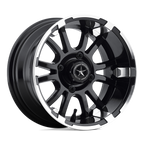 Fairway Alloys Fa132 Sixer Utv 12X6 -20 Machined Matte Black