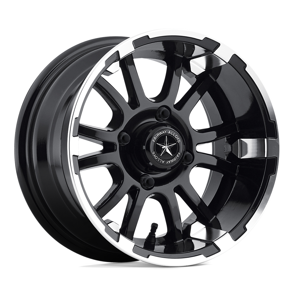 Fairway Alloys Fa132 Sixer Utv 12X6 -20 Machined Matte Black