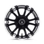 Fairway Alloys Fa134 Sixer Utv 14X6.5 -20 Machined Matte Black