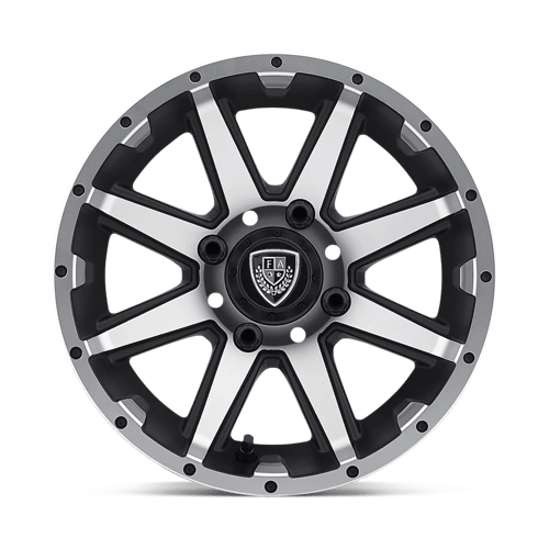 Fairway Alloys Fa135 Rebel Utv 12X6 -23 Machined Matte Black