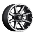 Fairway Alloys Fa135 Rebel Utv 12X6 -23 Machined Matte Black