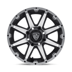 Fairway Alloys Fa136 Rebel Utv 14X6.5 -23 Machined Matte Black