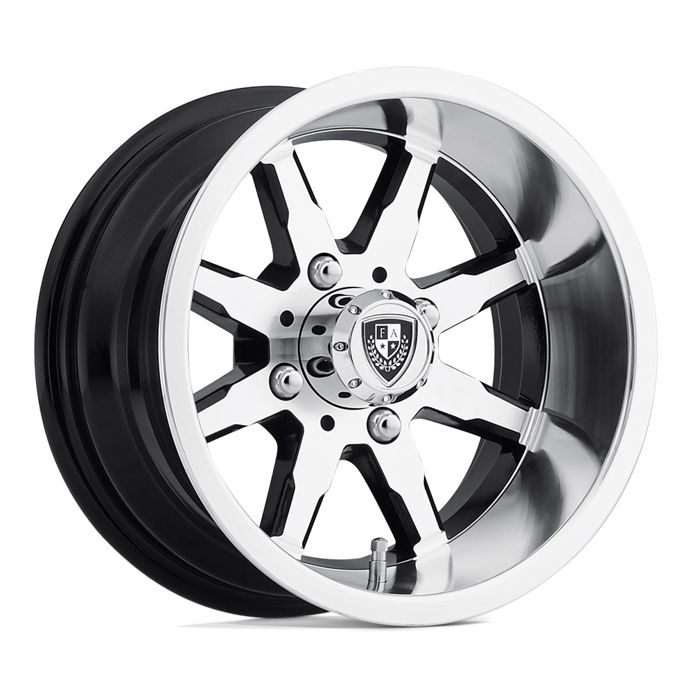 Fairway Alloys Fa141 Shift Utv 10X7 -25 Machined Gloss Black