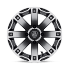 Fairway Alloys Fa143 Rage Utv 12X7 -47 Machined Gloss Black