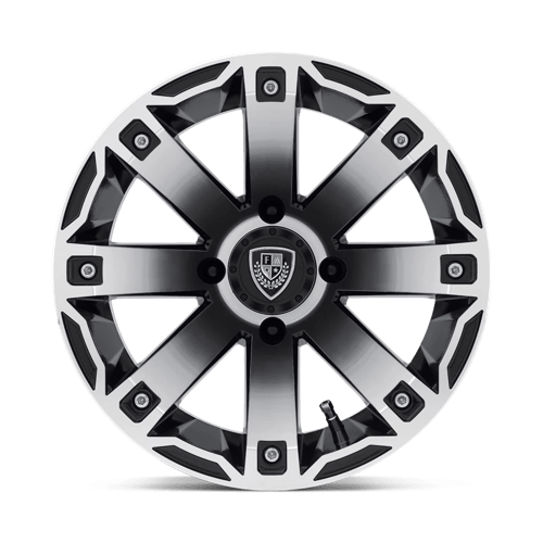 Fairway Alloys Fa143 Rage Utv 12X7 -47 Machined Gloss Black