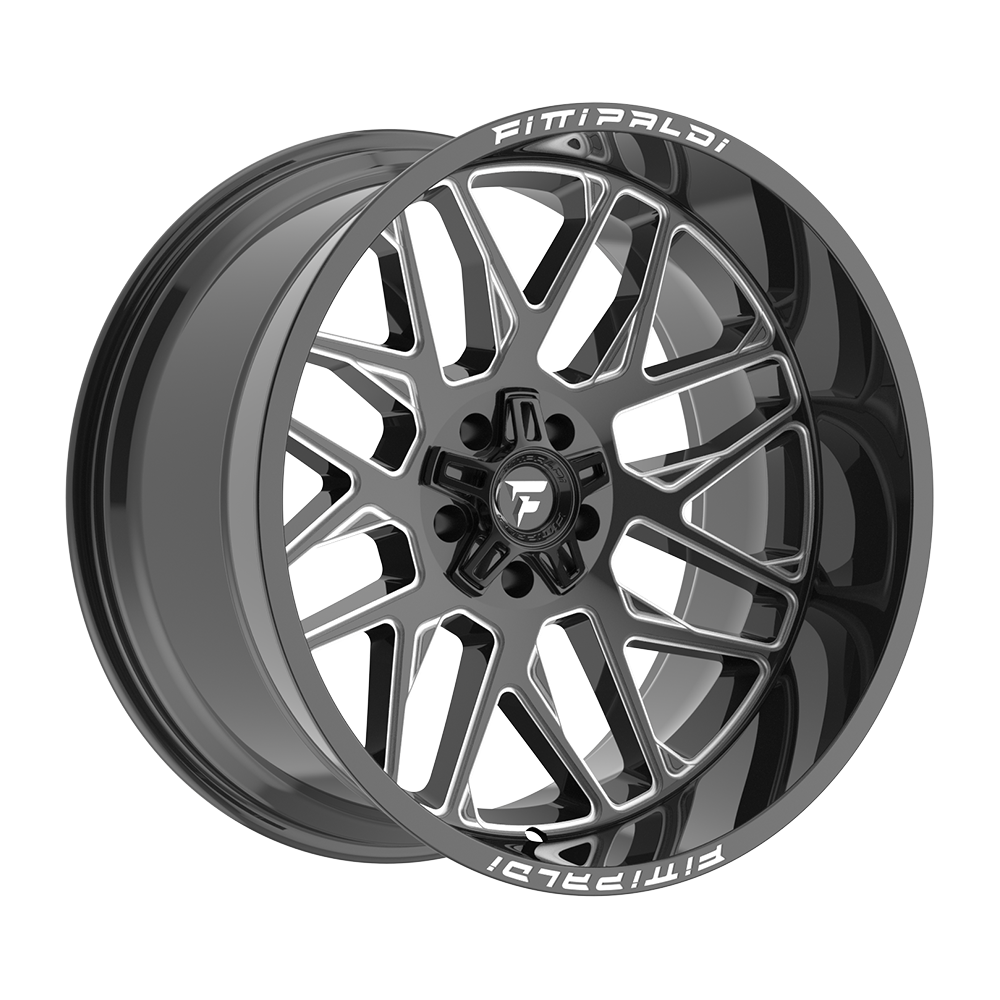 Fittipaldi FA19 22x12 -44 Gloss Black Milled